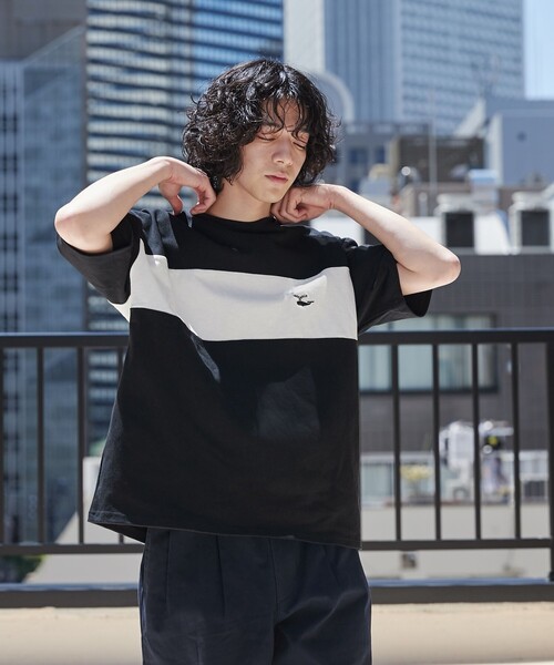 coen（コーエン）の「FreeSpeech（フリースピーチ）別注カラーブロックTシャツ（Tシャツ/カットソー・メンズ・ブラック/ホワイト/ネイビー・M/L/XL）」の17枚目の写真