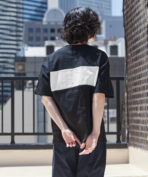 coen（コーエン）の「FreeSpeech（フリースピーチ）別注カラーブロックTシャツ（Tシャツ/カットソー・メンズ・ブラック/ホワイト/ネイビー・M/L/XL）」の19枚目の写真