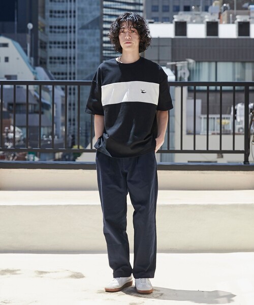 coen（コーエン）の「FreeSpeech（フリースピーチ）別注カラーブロックTシャツ（Tシャツ/カットソー・メンズ・ブラック/ホワイト/ネイビー・M/L/XL）」の8枚目の写真