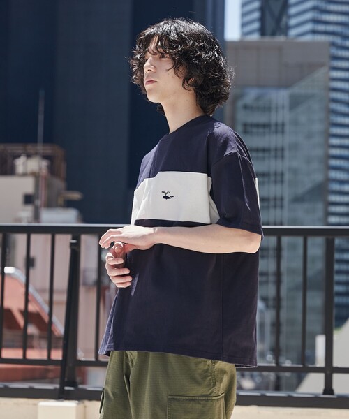 coen（コーエン）の「FreeSpeech（フリースピーチ）別注カラーブロックTシャツ（Tシャツ/カットソー・メンズ・ブラック/ホワイト/ネイビー・M/L/XL）」の10枚目の写真