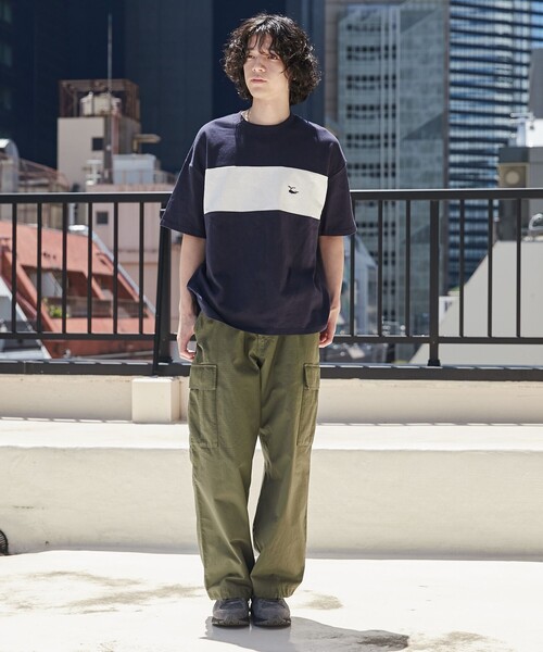 coen（コーエン）の「FreeSpeech（フリースピーチ）別注カラーブロックTシャツ（Tシャツ/カットソー・メンズ・ブラック/ホワイト/ネイビー・M/L/XL）」の5枚目の写真