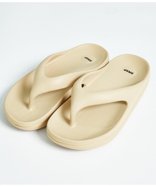 ANAP(アナップ)の「リカバリーサンダル(サンダル・レディース・ベージュ/ブラック・FREE)」の12枚目の写真