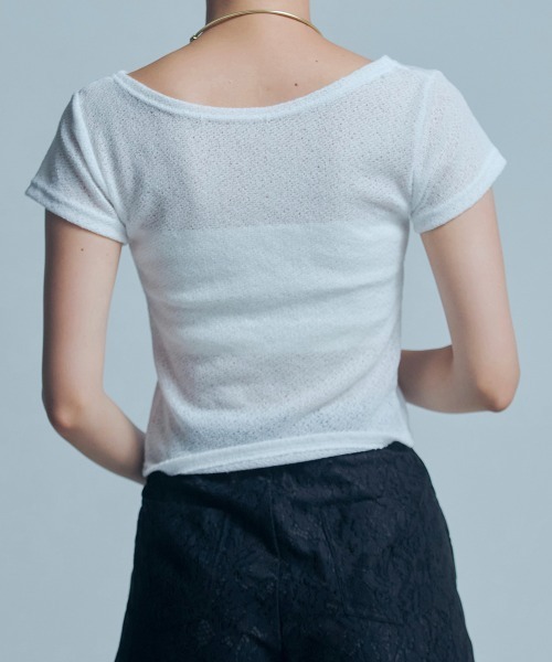 led.tokyo（レッドトウキョウ）の「【led.tokyo】ショートフィットカーディガン（カーディガン/ボレロ・レディース・ホワイト/ブラック・FREE）」の17枚目の写真