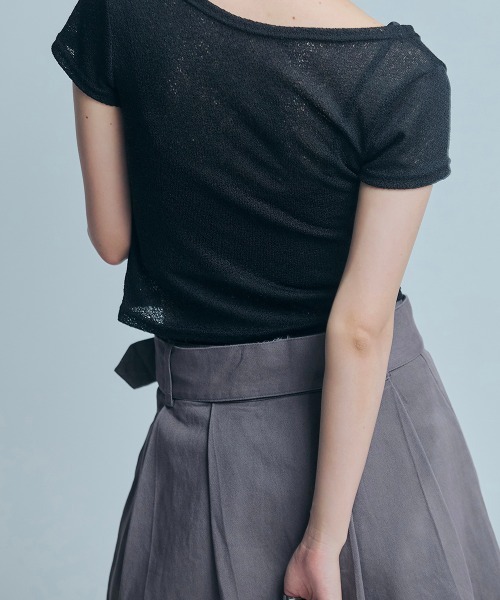 led.tokyo（レッドトウキョウ）の「【led.tokyo】ショートフィットカーディガン（カーディガン/ボレロ・レディース・ホワイト/ブラック・FREE）」の22枚目の写真