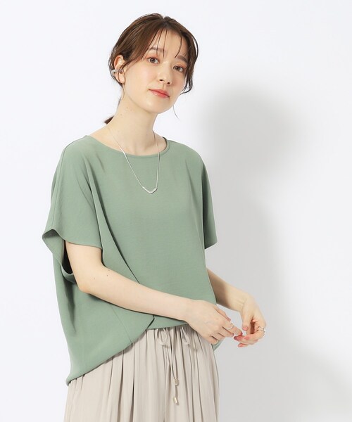 SHOO・LA・RUE(シューラルー)の「◆【イージーケア】インせず決まる フロントギャザーブラウス(シャツ/ブラウス・レディース・ブラック/カーキ/ライトベージュ/イエロー・02/03/04)」の22枚目の写真