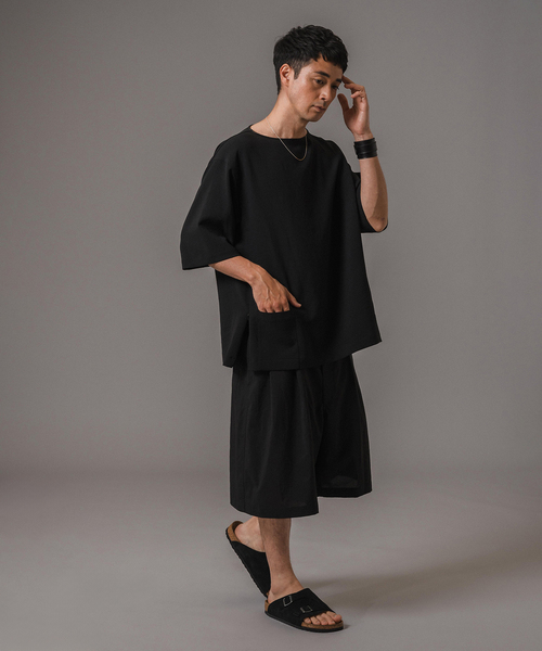 EDIFICE（エディフィス）の「T/E(ティー/イー) フレンチバスクシャツ（Tシャツ/カットソー・メンズ・ブラック/ネイビー・MEDIUM/LARGE）」の3枚目の写真