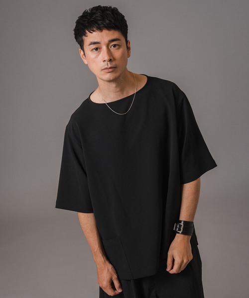 EDIFICE（エディフィス）の「T/E(ティー/イー) フレンチバスクシャツ（Tシャツ/カットソー・メンズ・ブラック/ネイビー・MEDIUM/LARGE）」の9枚目の写真