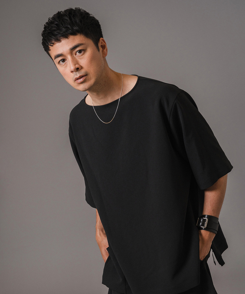 EDIFICE（エディフィス）の「T/E(ティー/イー) フレンチバスクシャツ（Tシャツ/カットソー・メンズ・ブラック/ネイビー・MEDIUM/LARGE）」の10枚目の写真