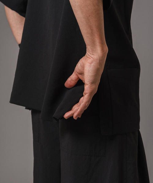 EDIFICE（エディフィス）の「T/E(ティー/イー) フレンチバスクシャツ（Tシャツ/カットソー・メンズ・ブラック/ネイビー・MEDIUM/LARGE）」の15枚目の写真