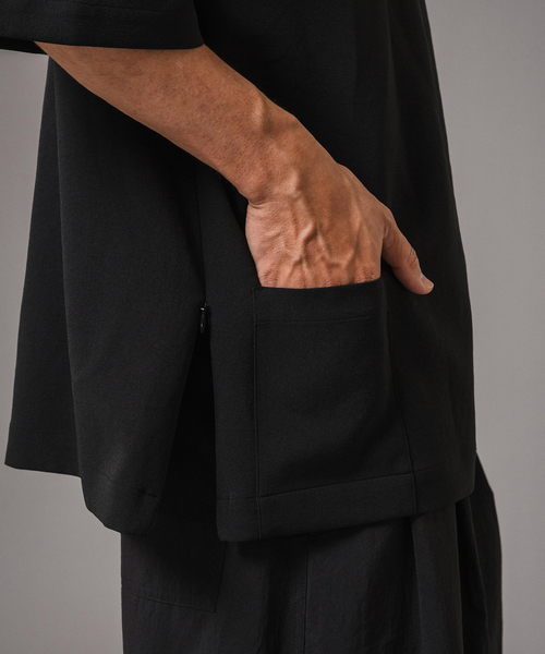 EDIFICE（エディフィス）の「T/E(ティー/イー) フレンチバスクシャツ（Tシャツ/カットソー・メンズ・ブラック/ネイビー・MEDIUM/LARGE）」の16枚目の写真