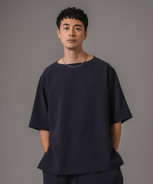 EDIFICE（エディフィス）の「T/E(ティー/イー) フレンチバスクシャツ（Tシャツ/カットソー・メンズ・ブラック/ネイビー・MEDIUM/LARGE）」の22枚目の写真