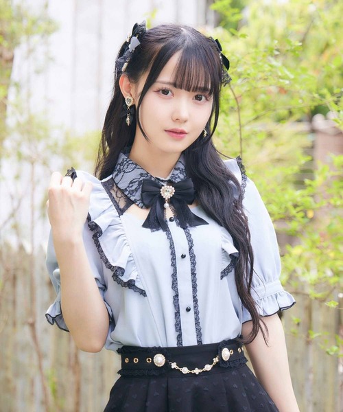ROJITA（ロジータ）の「ラッフルフリル配色ブラウス（シャツ