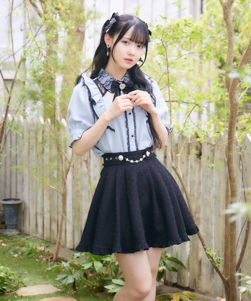 ROJITA（ロジータ）の「ラッフルフリル配色ブラウス（シャツ