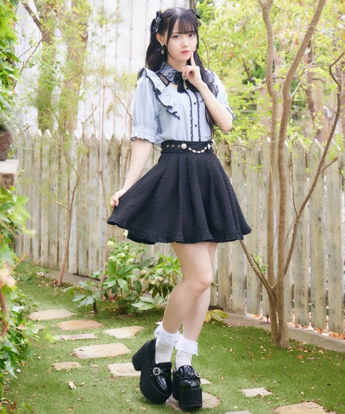 ROJITA（ロジータ）の「ラッフルフリル配色ブラウス（シャツ