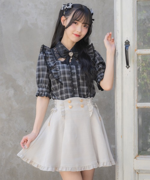 ROJITA（ロジータ）の「ラッフルフリル配色ブラウス（シャツ/ブラウス