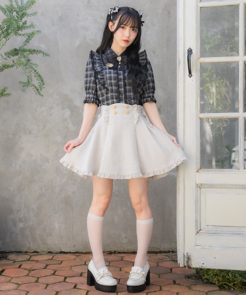 ROJITA(ロジータ)の「ラッフルフリル配色ブラウス(シャツ/ブラウス・レディース・ピンク/ホワイト/サックスブルー/その他・FREE)」の17枚目の写真