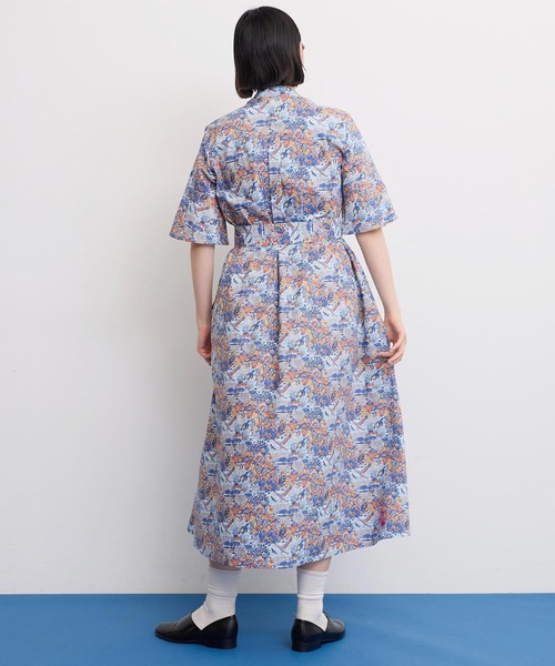 I am I in fact...（アイアムアイインファクト）の「LIBERTY stand collar ワンピース（ワンピース・レディース・ブルー/ブラック・FREE）」の18枚目の写真