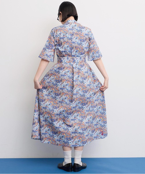 I am I in fact...（アイアムアイインファクト）の「LIBERTY stand collar ワンピース（ワンピース・レディース・ブルー/ブラック・FREE）」の17枚目の写真