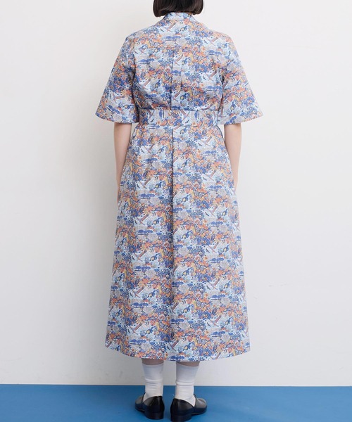 I am I in fact...（アイアムアイインファクト）の「LIBERTY stand collar ワンピース（ワンピース・レディース・ブルー/ブラック・FREE）」の11枚目の写真