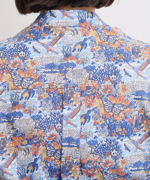 I am I in fact...（アイアムアイインファクト）の「LIBERTY stand collar ワンピース（ワンピース・レディース・ブルー/ブラック・FREE）」の5枚目の写真