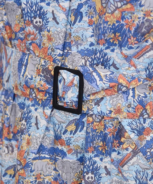 I am I in fact...（アイアムアイインファクト）の「LIBERTY stand collar ワンピース（ワンピース・レディース・ブルー/ブラック・FREE）」の7枚目の写真