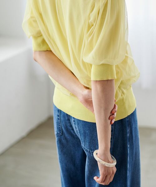 le.coeur blanc(ルクールブラン)の「アクリルバングル(バングル/リストバンド・レディース・アイボリー/ブラウン・FREE)」の12枚目の写真