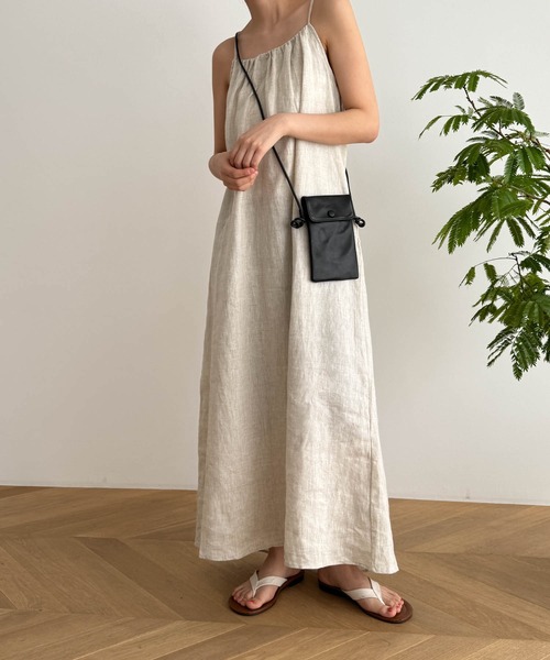 CANAL JEAN（キャナルジーン）の「El mar　レザーポシェット（ショルダーバッグ・レディース・ブラック・ONE SIZE）」の5枚目の写真