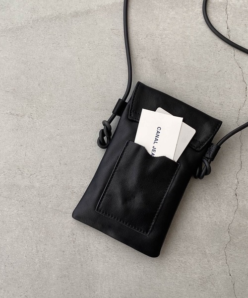 CANAL JEAN（キャナルジーン）の「El mar　レザーポシェット（ショルダーバッグ・レディース・ブラック・ONE SIZE）」の12枚目の写真