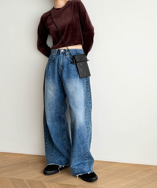 CANAL JEAN（キャナルジーン）の「El mar　レザーポシェット（ショルダーバッグ・レディース・ブラック・ONE SIZE）」の16枚目の写真