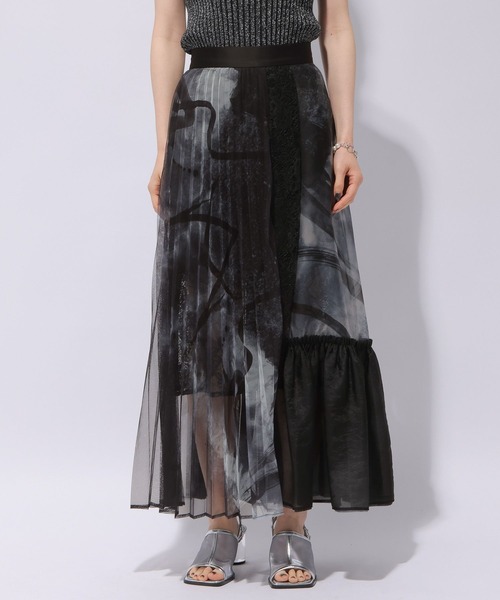 HARE（ハレ）の「【万美＆CHiNPAN×HARE】イソザイMIXスカート（スカート・レディース・ブラック・FREE）」の8枚目の写真