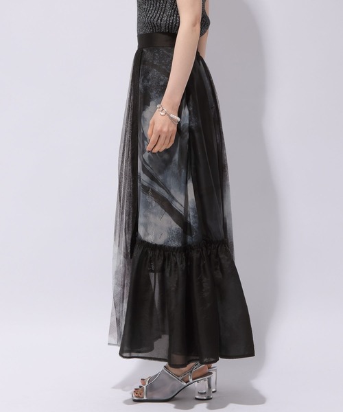 HARE（ハレ）の「【万美＆CHiNPAN×HARE】イソザイMIXスカート（スカート・レディース・ブラック・FREE）」の7枚目の写真