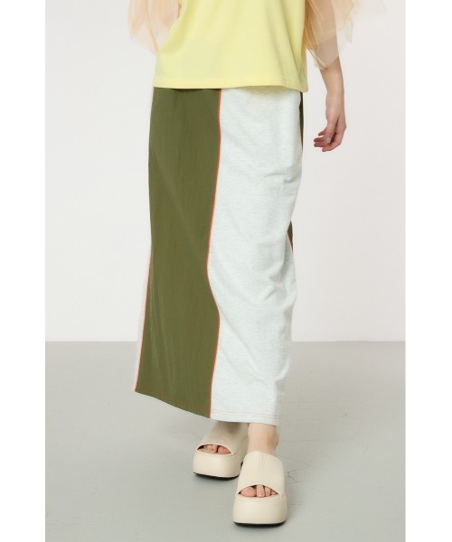 RODEO CROWNS WIDE BOWL（ロデオクラウンズワイドボウル）の「ナイロンドッキングステッチスカート（スカート・レディース・グリーン系その他2/ブラック系その他/ブルー系その他・FREE）」の6枚目の写真