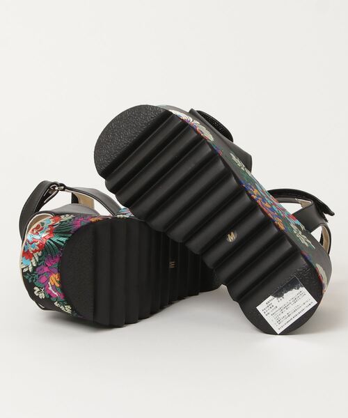 YOSUKE（ヨースケ）の「ヨースケ YOSUKE　ウィメンズ厚底サンダルHOTATEMODEL 4460025（サンダル・レディース・パープル系その他/ブラック/ブラック系その他/ブラック×パープル/ブラック×ホワイト/ブラック系その他2・S/M/L/XL）」の9枚目の写真