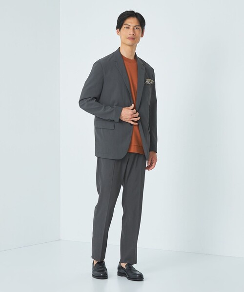 green label relaxing（グリーンレーベルリラクシング）の「L/A ポンチ ワイドカラー Tシャツ（Tシャツ/カットソー・メンズ・ダークグレー/オレンジ系その他/ホワイト・S/M/L/XL）」の6枚目の写真