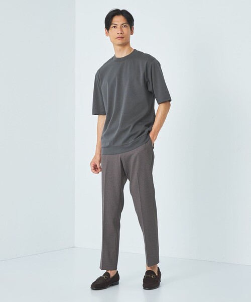 green label relaxing（グリーンレーベルリラクシング）の「L/A ポンチ ワイドカラー Tシャツ（Tシャツ/カットソー・メンズ・ダークグレー/オレンジ系その他/ホワイト・S/M/L/XL）」の10枚目の写真