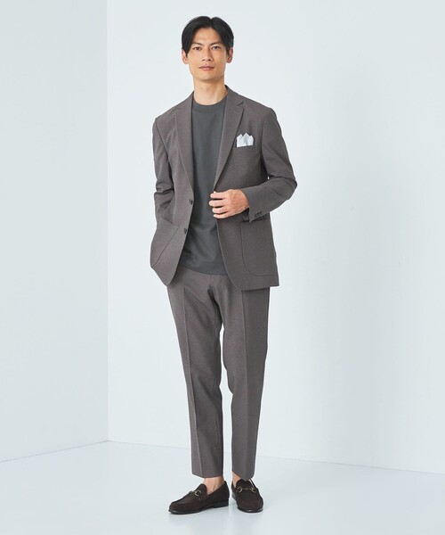 green label relaxing（グリーンレーベルリラクシング）の「L/A ポンチ ワイドカラー Tシャツ（Tシャツ/カットソー・メンズ・ダークグレー/オレンジ系その他/ホワイト・S/M/L/XL）」の12枚目の写真