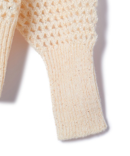 VIS(ビス)の「モヘアライクメッシュスパンコールニットプルオーバー(ニット/セーター・レディース・キナリ/チャコールグレー/ピンク・FREE)」の20枚目の写真