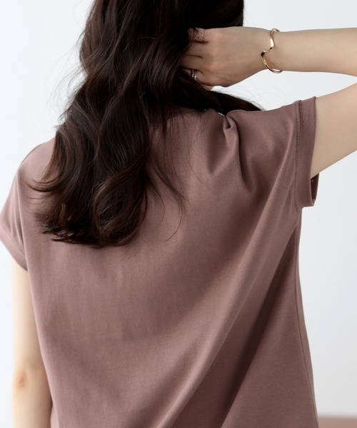 SUNFLOWER EIGHT（サンフラワーエイト）の「ハイネックTシャツ（Tシャツ/カットソー・レディース・ネイビー/モカ/ブラック/グレー/ミント/ホワイト・M/L）」の22枚目の写真