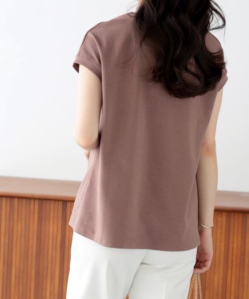 SUNFLOWER EIGHT（サンフラワーエイト）の「ハイネックTシャツ（Tシャツ/カットソー・レディース・ネイビー/モカ/ブラック/グレー/ミント/ホワイト・M/L）」の20枚目の写真