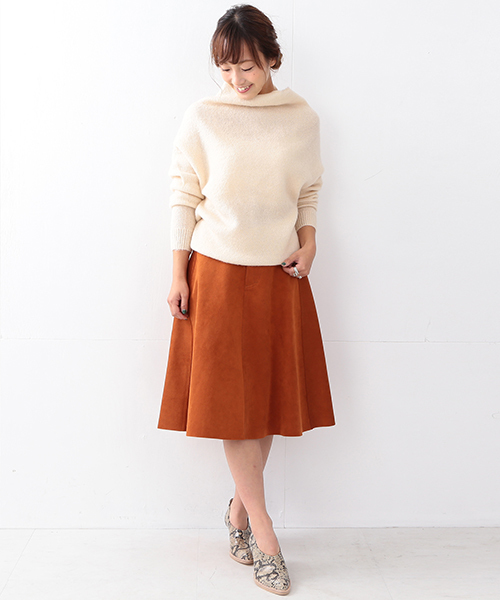Ray BEAMS（レイビームス）の「Ray BEAMS / スエード フレア スカート（スカート・レディース・ベージュ/ブラウン系その他・0/1）」の18枚目の写真