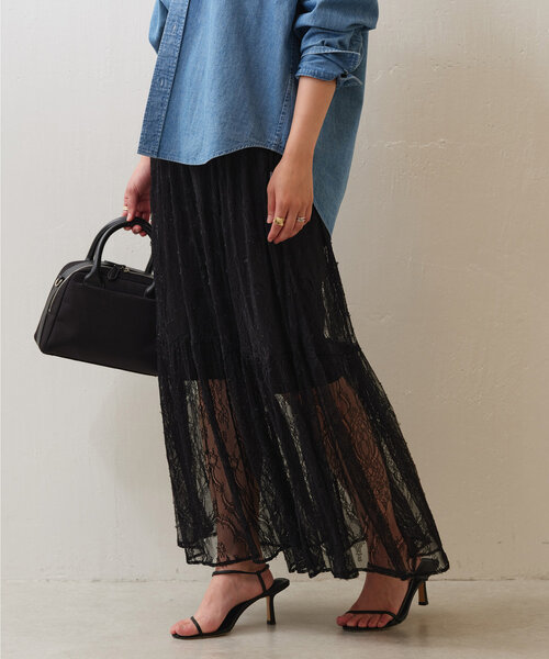 ガリャルダガランテ　スカート　ロングスカート　レース GALLARDAGALANTE｜レーススカート | Rakuten Fashion(楽天