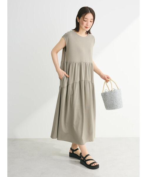 Sugar spoon（シュガースプーン）の「・SUGAR　SPOON<COOL>フレンチキリカエワンピ（ワンピース・レディース・ダークグリーン/グレイッシュベージュ/ブラック・FREE）」の19枚目の写真