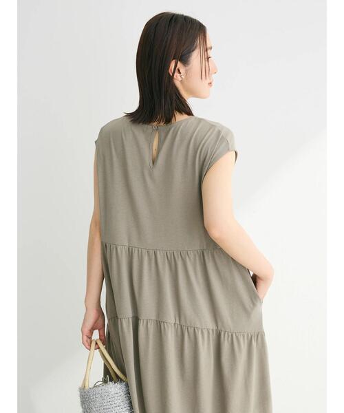 Sugar spoon（シュガースプーン）の「・SUGAR　SPOON<COOL>フレンチキリカエワンピ（ワンピース・レディース・ダークグリーン/グレイッシュベージュ/ブラック・FREE）」の12枚目の写真