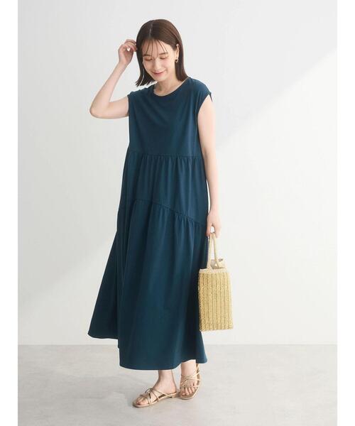 Sugar spoon（シュガースプーン）の「・SUGAR　SPOON<COOL>フレンチキリカエワンピ（ワンピース・レディース・ダークグリーン/グレイッシュベージュ/ブラック・FREE）」の7枚目の写真