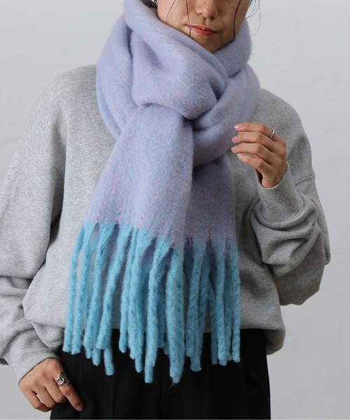 COLONY 2139(コロニートゥーワンスリーナイン)の「メランジフェイクウールマフラー(マフラー・レディース・ミント/ピンク/パープル・FREE)」の2枚目の写真