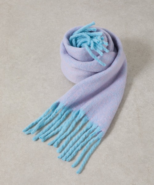 COLONY 2139(コロニートゥーワンスリーナイン)の「メランジフェイクウールマフラー(マフラー・レディース・ミント/ピンク/パープル・FREE)」の9枚目の写真