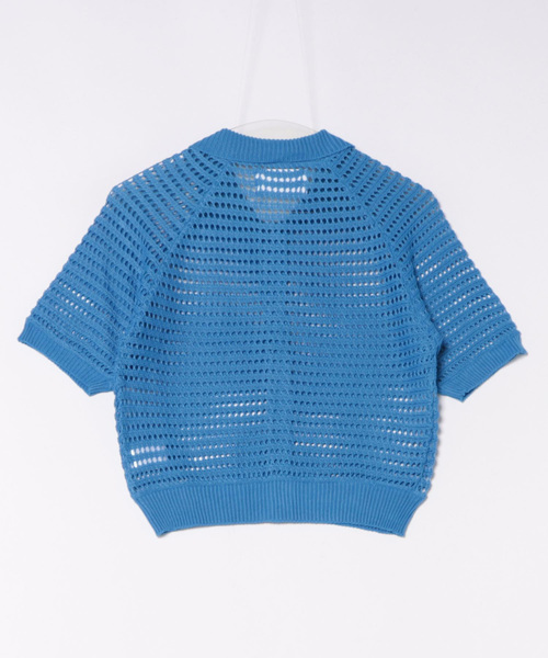 nemne store（ネンネストア）の「かぎ針編みニットカーディガン（カーディガン/ボレロ・レディース・ブルー/レッド・フリー）」の4枚目の写真