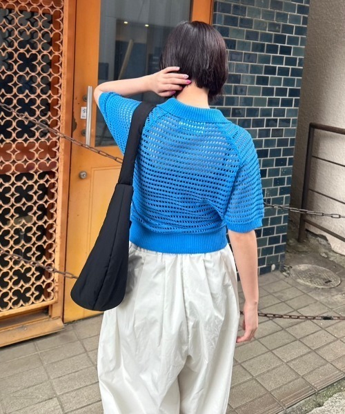 nemne store（ネンネストア）の「かぎ針編みニットカーディガン（カーディガン/ボレロ・レディース・ブルー/レッド・フリー）」の12枚目の写真