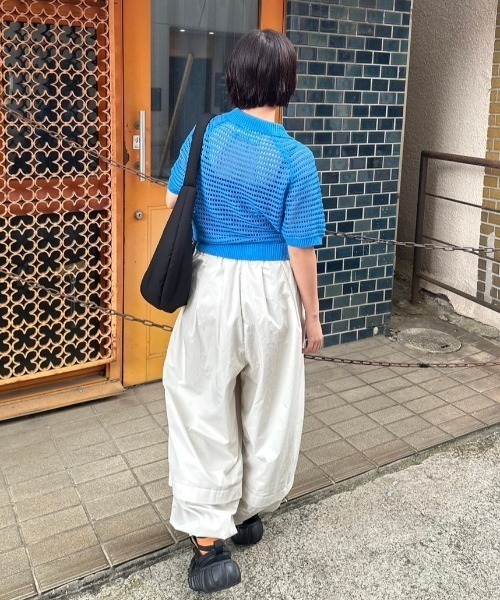 nemne store（ネンネストア）の「かぎ針編みニットカーディガン（カーディガン/ボレロ・レディース・ブルー/レッド・フリー）」の11枚目の写真