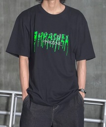 Blood Drip S/S T-SHIRTS/スラッシャー5.6オンススタンダードフィットブラッドドリップロゴプリント半袖Tシャツ